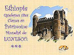 diaporama pps Éthiopie sites classés