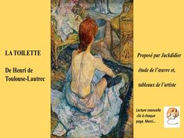 diaporama pps La toilette – Toulouse Lautrec