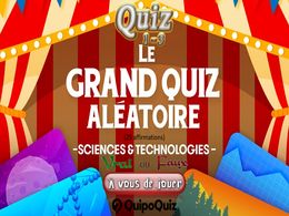 diaporama pps Quiz aléatoire sciences et technologies 1-3